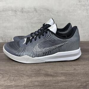 Nike Kobe Mentality 2 Kids 5.5 Grey White KB Basketball Shoe Low Top 820322-005